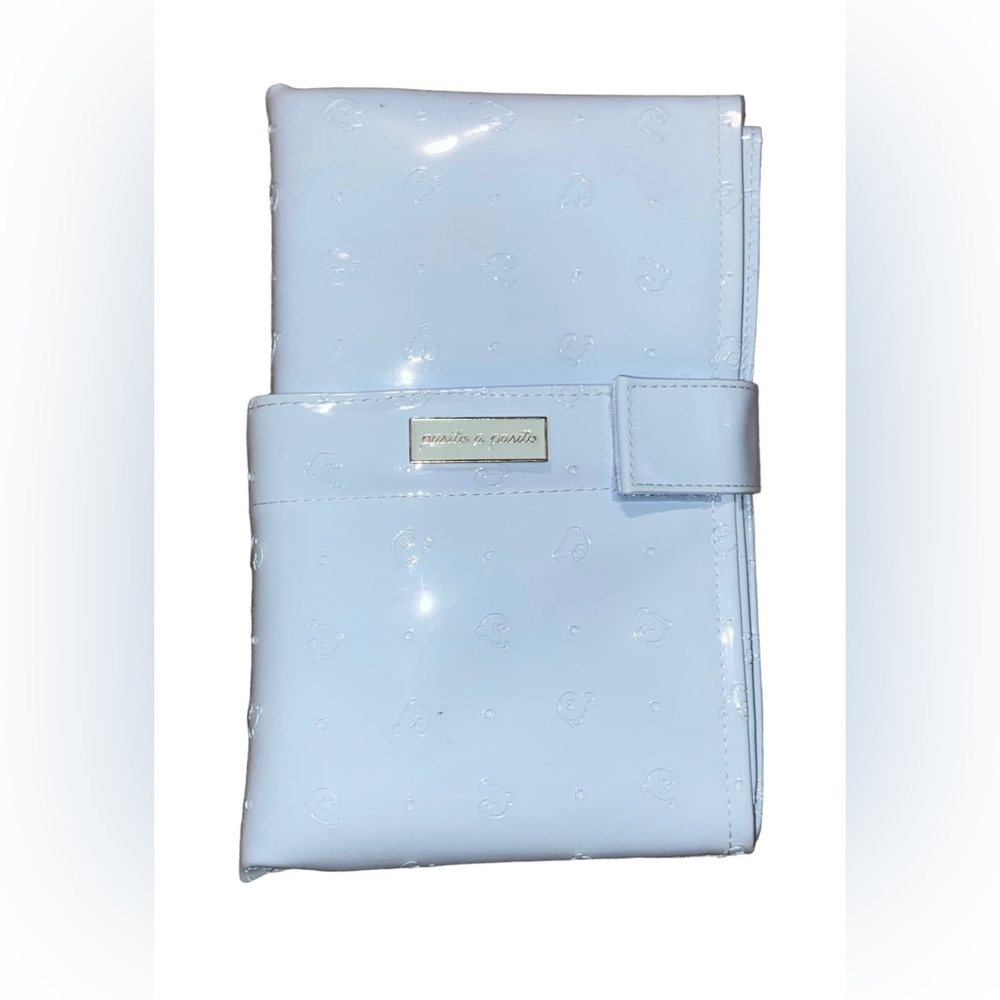 First Impressions Baby Diaper changing pad shiny blue vinyl